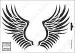 Schablone-Stencil A4 066-0338 Engelsflügel